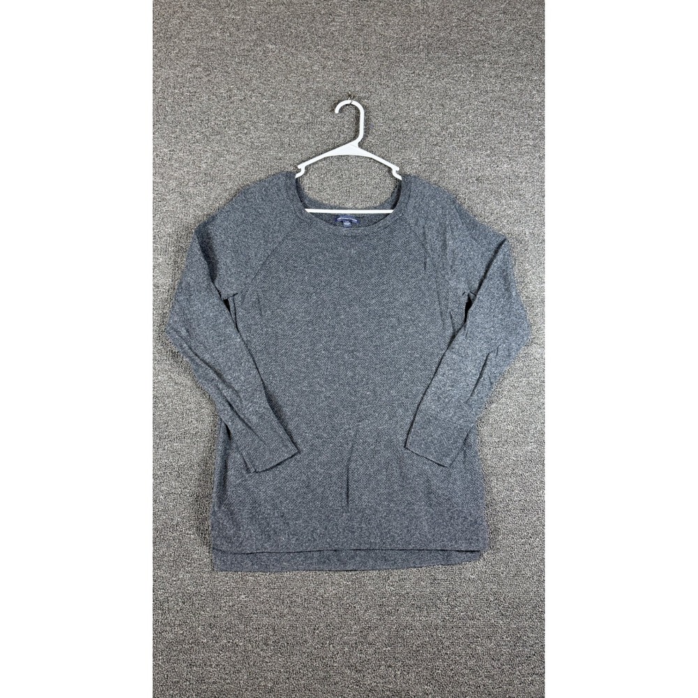 American Eagle Outfitters Mens Gray Marl Knit Pullover Sweater Size Large L